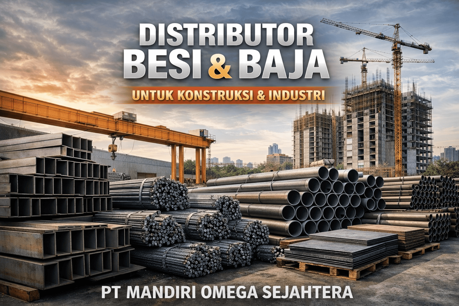 distributor besi dan baja pt mandiri omega sejahtera